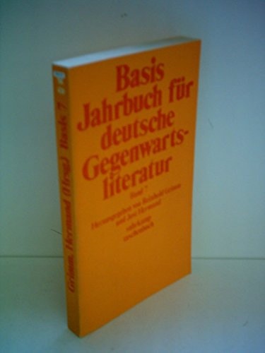 Basis Jahrbuch fu͏̈r deutsche Gegenwartsliteratur. 1977. Band 7