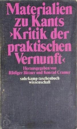 Materialien zu Kants 'Kritik der praktischen Vernunft' (Suhrkamp Taschenbuch Wissenschaft ; 59) (German Edition)