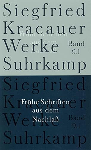 Frühe Schriften Aus Dem Nachlass