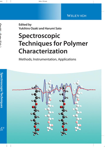 Spectroscopic Techniques for Polymer Characterization Methods, Instrumentation, Applications