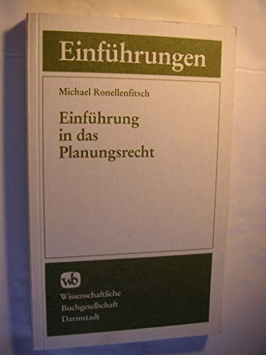 Einführung in das Planungsrecht