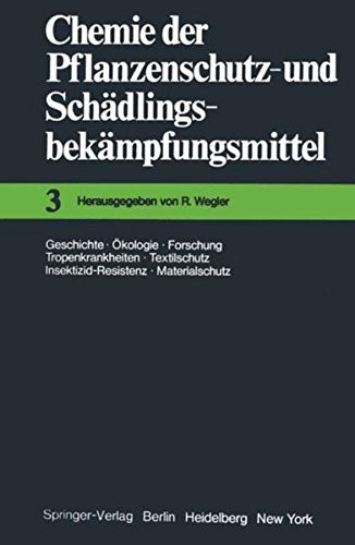 Chemie der Pflanzenschutz- und Schädlingsbekämpfungsmittel Geschichte · Ökologie · Forschung · Tropenkrankheiten Textilschutz · Insektizid-Resistenz · Materialschutz