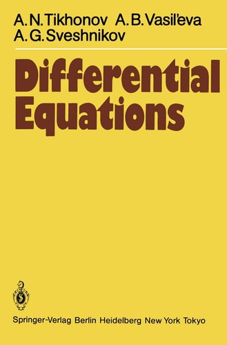 Differential Equations (Springer Series in Soviet Mathematics)