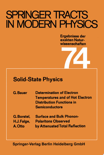 Solid-State Physics Ergebnisse der exakten Naturwissenschaften