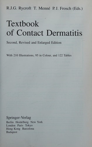 Textbook of Contact Dermatitis