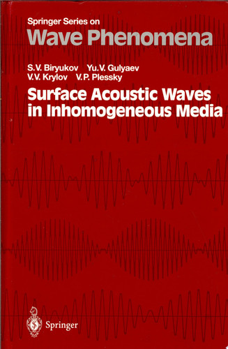 Surface acoustic waves in inhomogeneous media