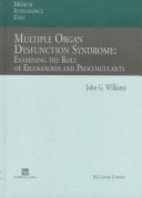 Multiple Organ Dysfunction Syndrome Examining the Role of Eicosanoids and Procoagulants