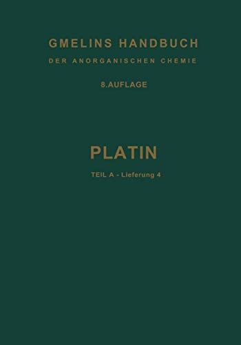 Platin Teil A — Lieferung 4: Nachweis und Bestimmung der Platinmetalle