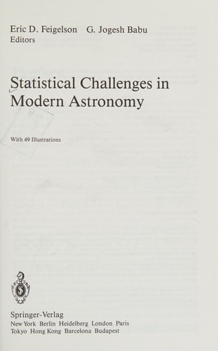Statistical challenges in modern astronomy