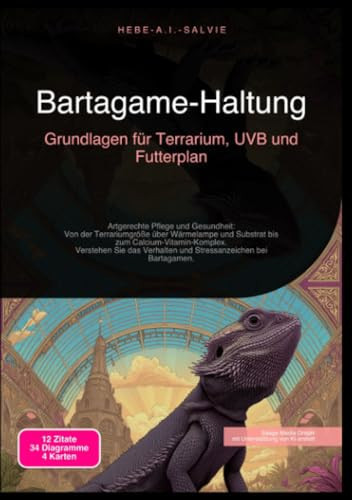 Bartagame-Haltung: Grundlagen für Terrarium, UVB und Futterplan (German Edition)