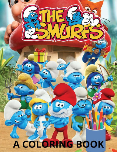 Smurfs coloring book for kids: High quality coloring pages