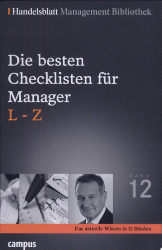 Die besten Checklisten für Manager L - Z. ...