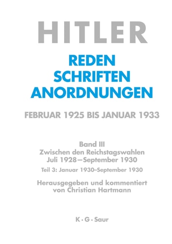 Januar 1930-September 1930