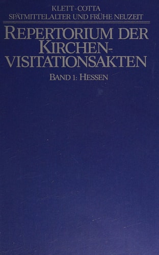 Repertorium der Kirchenvisitationsakten aus dem 16. und 17. Jahrhundert in Archiven der Bundesrepublik Deutschland: Baden-Württemberg. Teilbd. 1. Der Katholische Südwesten, die Grafschaften Hohenlohe und Wertheim. Teibd. 2. Der protestantische Südwesten