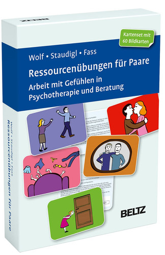 Ressourcenübungen für Paare Arbeit mit Gefühlen in Psychotherapie und Beratung. 60 Bildkarten mit Übungen. Mit zwölfseitigem Booklet