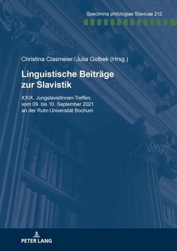 Linguistische Beitraege zur Slavistik.