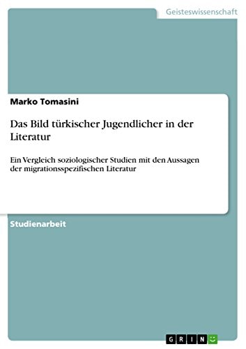 Das Bild türkischer Jugendlicher in der Literatur Ein Vergleich soziologischer Studien mit den Aussagen der migrationsspezifischen Literatur
