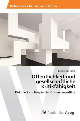 Öffentlichkeit und gesellschaftliche Kritikfähigkeit: Diskutiert am Beispiel der Guttenberg-Affäre (German Edition)