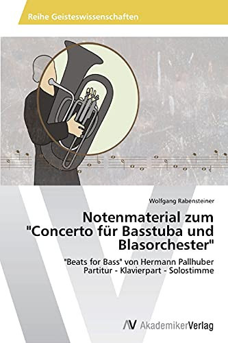 Notenmaterial zum "Concerto für Basstuba und Blasorchester": "Beats for Bass" von Hermann Pallhuber Partitur - Klavierpart - Solostimme (German Edition)