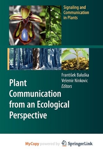 Plant Communication from an Ecological Perspective