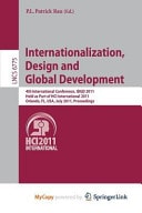 Internationalization, Design and Global Development 4th International Conference, Idgd 2011, Held As Part of Hci International 2011, Orlando, FL, USA, July 9-14, 2011, Proceedings
