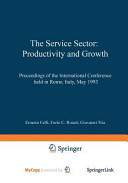 The Service Sector Productivity and Growth