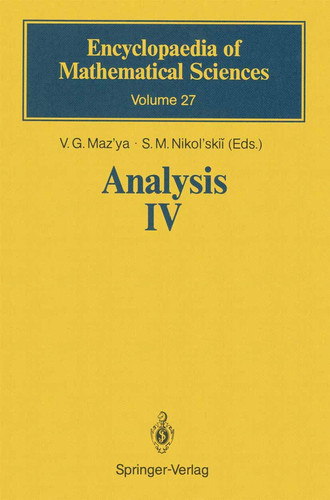 Analysis IV Linear and Boundary Integral Equations