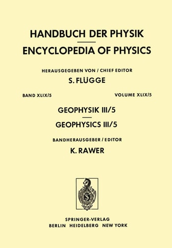 Geophysik III / Geophysics III Teil V / Part V