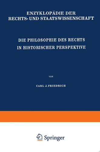 Die Philosophie des Rechts in Historischer Perspektive