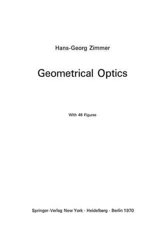 Geometrical Optics