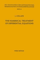 The Numerical Treatment of Differential Equations