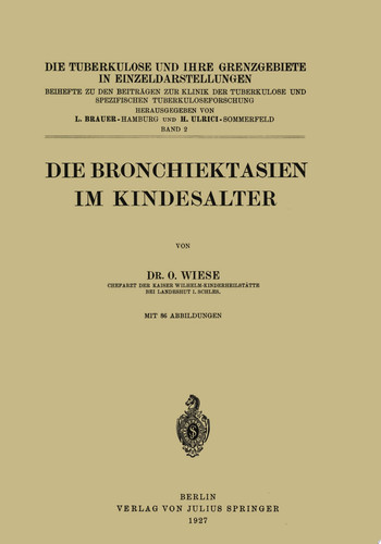 Die Bronchiektasien im Kindesalter