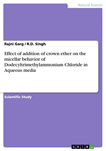Effect of Addition of Crown Ether on the Micellar Behavior of Dodecyltrimethylammonium Chloride in Aqueous Media
