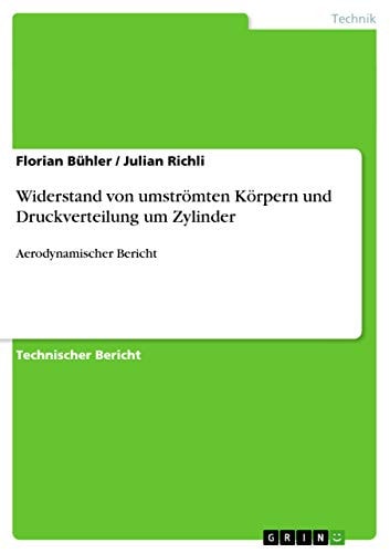 Widerstand von umströmten Körpern und Druckverteilung um Zylinder Aerodynamischer Bericht