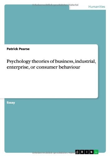 Psychology Theories of Business, Industrial, Enterprise, Or Consumer Behaviour
