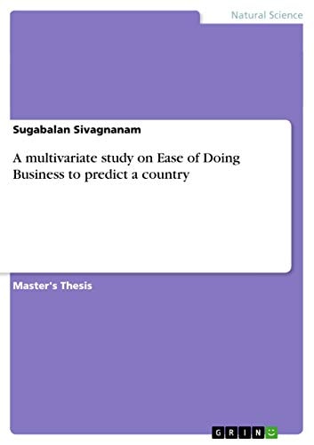 A Multivariate Study on Ease of Doing Business to Predict a Country