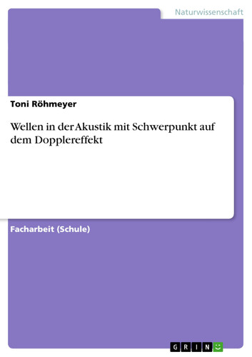 Wellen in der Akustik mit Schwerpunkt auf dem Dopplereffekt