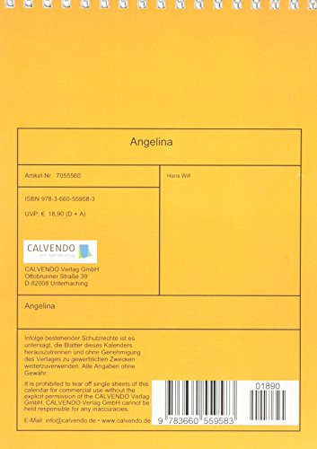 Angelina Tischkalender 2015 Din A5 Hoc