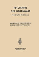Grundlagen und Methoden der Klinischen Psychiatrie