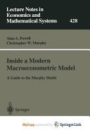 Inside a Modern Macroeconometric Model A Guide to the Murphy Model