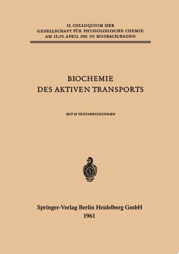 Biochemie des Aktiven Transports
