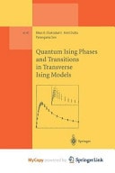 Quantum Ising Phases and Transitions in Transverse Ising Models