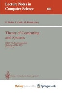 Theory of Computing and Systems ISTCS '92, Israel Symposium, Haifa, Israel, May 27-28, 1992. Proceedings