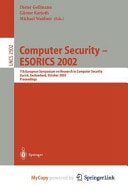 Computer Security -- ESORICS 2002