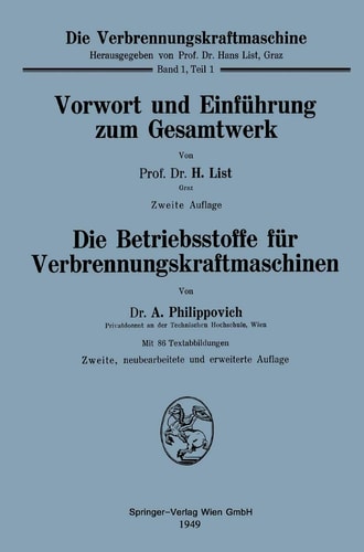 Vorwort und Einführung zum Gesamtwerk (Die Verbrennungskraftmaschine, 1, 1) (German Edition)