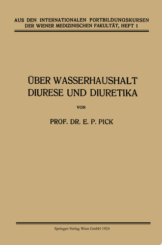 Über Wasserhaushalt, Diurese und Diuretika