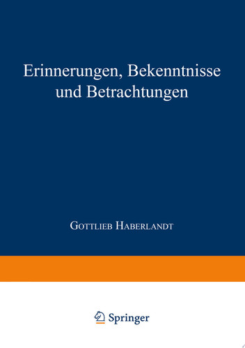 Erinnerungen Bekenntnisse und Betrachtungen