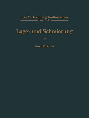 Lager und Schmierung