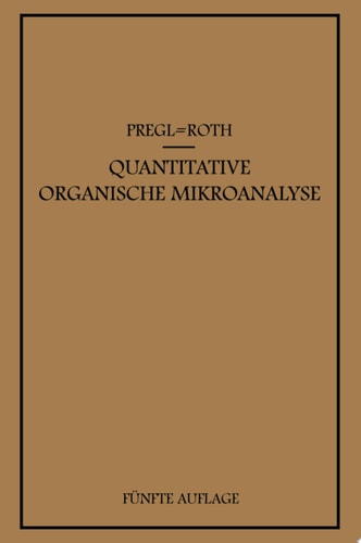 Quantitative Organische Mikroanalyse