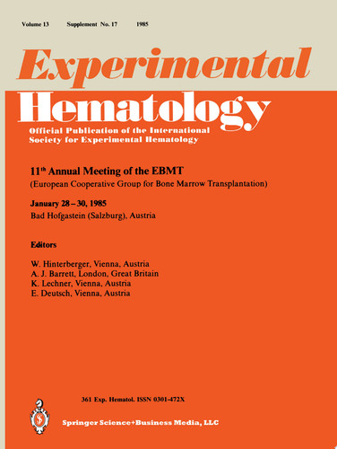11th Annual meeting of the EBMT European Cooperative Group for Bone Marrow Transplantation